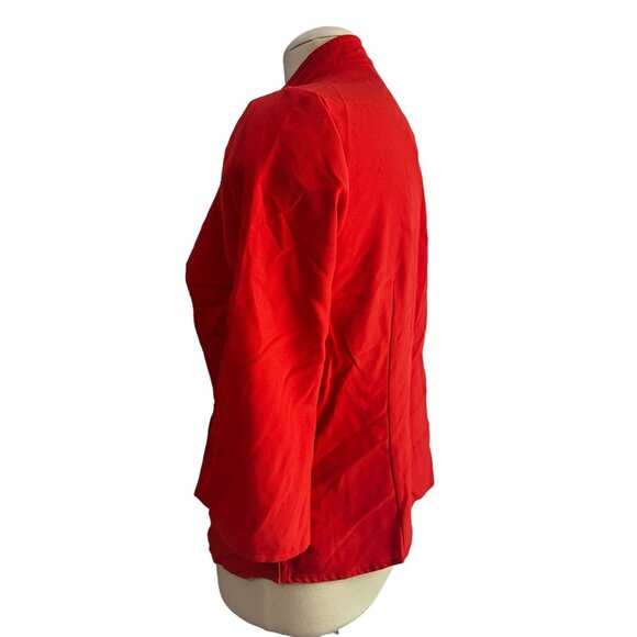 Kathy Che Vintage 3/4 Sleeve Double Collared Button Down Shirt Sz 8 (Medium) Wom - Picture 6 of 8